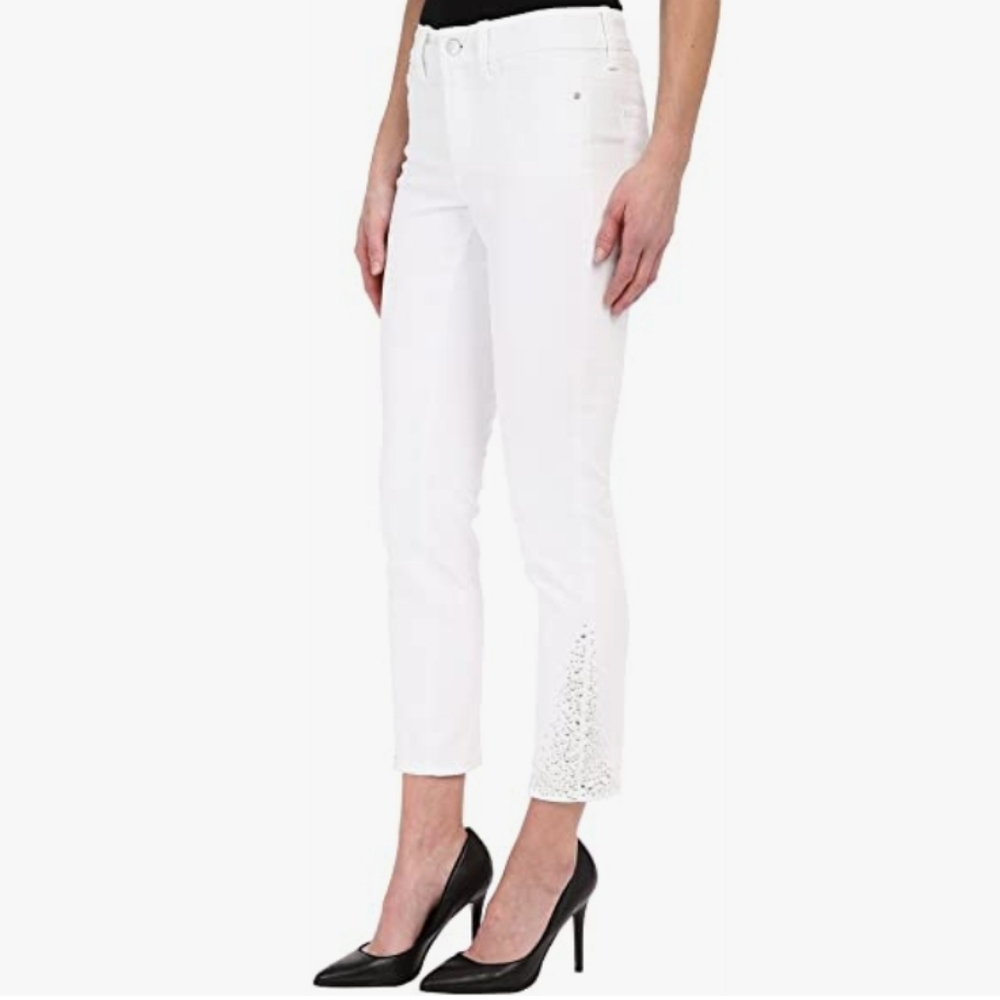 NYDJ White Amira Ankle Jeans Size 14